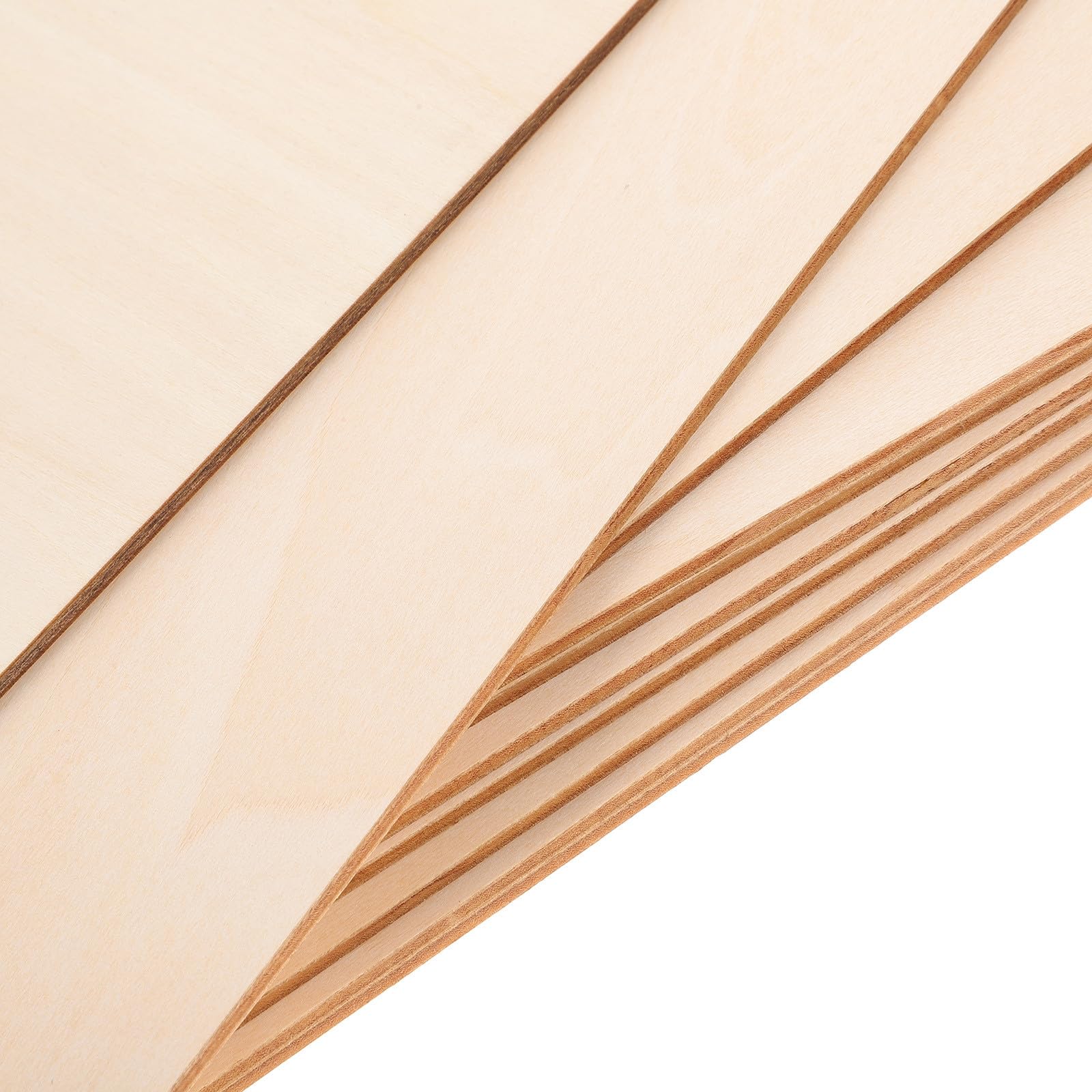VILLCASE Unbehandelte Holzplatten Leicht zu Schnitzen 10 Stück zum Basteln 12x12 Zoll Einfache Holzscheiben für Modellbau und Selbstgemacht Dekoration
