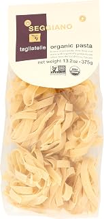 Seggiano Organic Tagliatelle Pasta - Bronze Drawn, Slow Dried Tuscany Durum Wheat, 13.2 oz