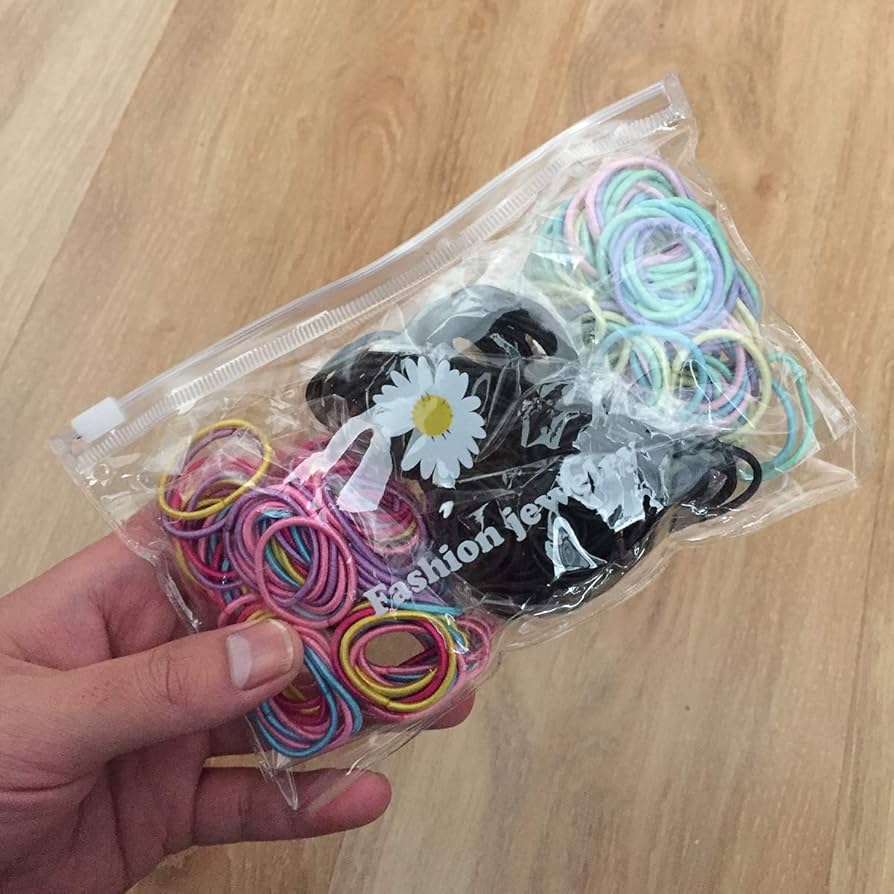 Amazon | こども ヘアゴム - 300 本 髪ゴム カラーゴム 子供用