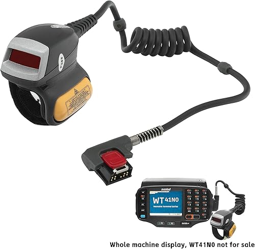 Miniatura 4 de Escáner de anillo RS419 para símbolo Zebra WT41N0 WT4090, RS419-HP2000FSR Lector de escáner de código de barras de anillo portátil, láser 1D, unidad