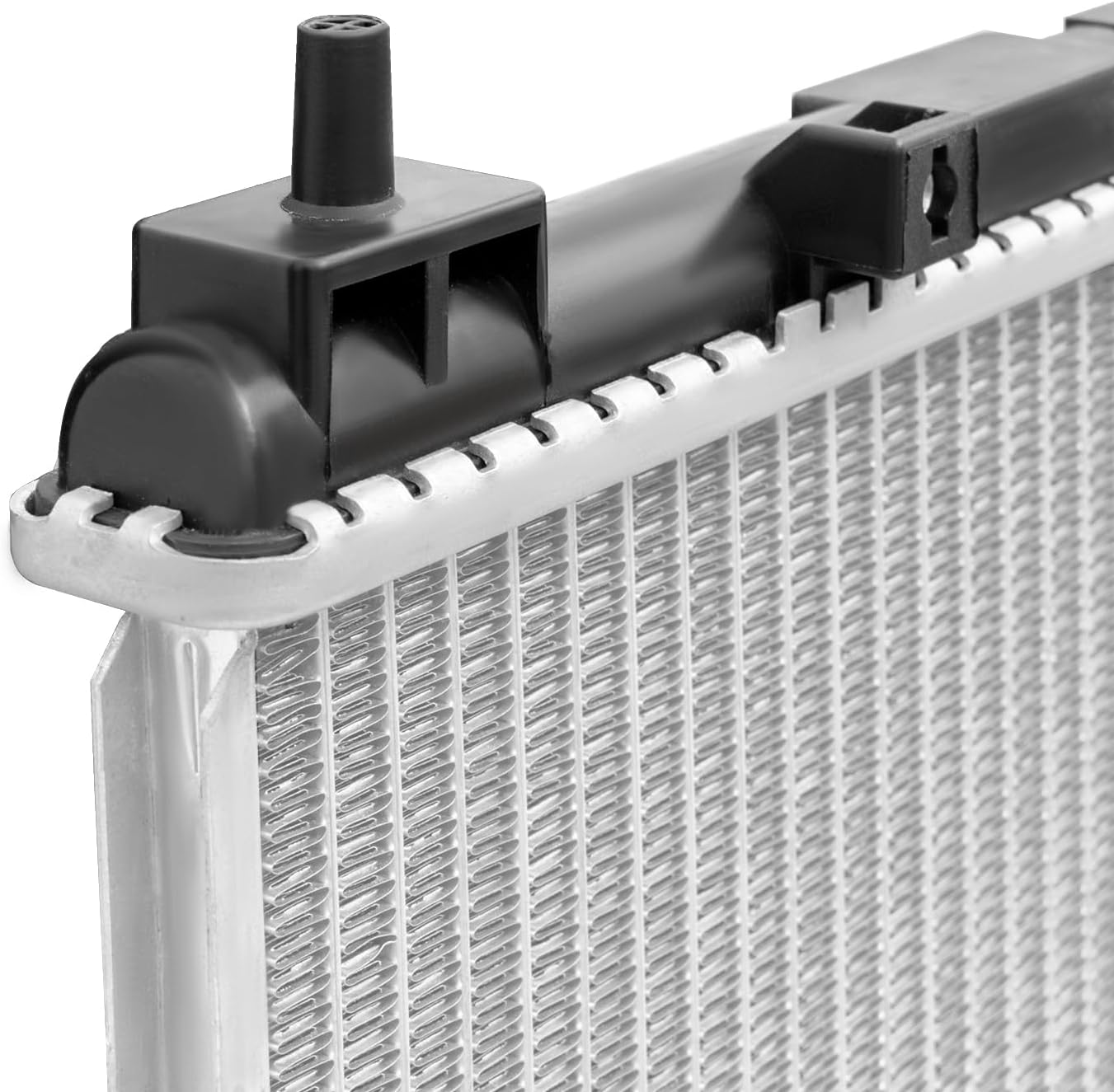 KUIPERAUTO Aluminum Radiator W/Oil Cooler Compatible for 2001-2005 Honda Civic Compatible for 2001-2005 Acura el 1.7L L4 Replace# CU2354 HO3010177
