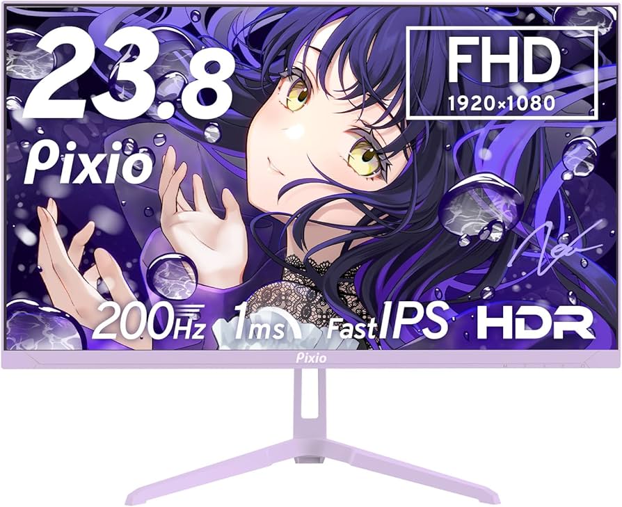 Amazon.co.jp: Pixio PX248 Wave Pastel Purple ゲーミングモニター Amazon.co.jp: Pixio PX248 Wave Pastel Purple ゲーミングモニター