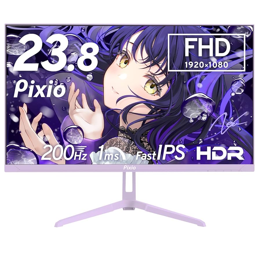 Pixio PX248 Wave ゲーミングモニター 23.8インチ200Hz Amazon.co.jp: Pixio PX248 Wave Pastel Purple ゲーミング