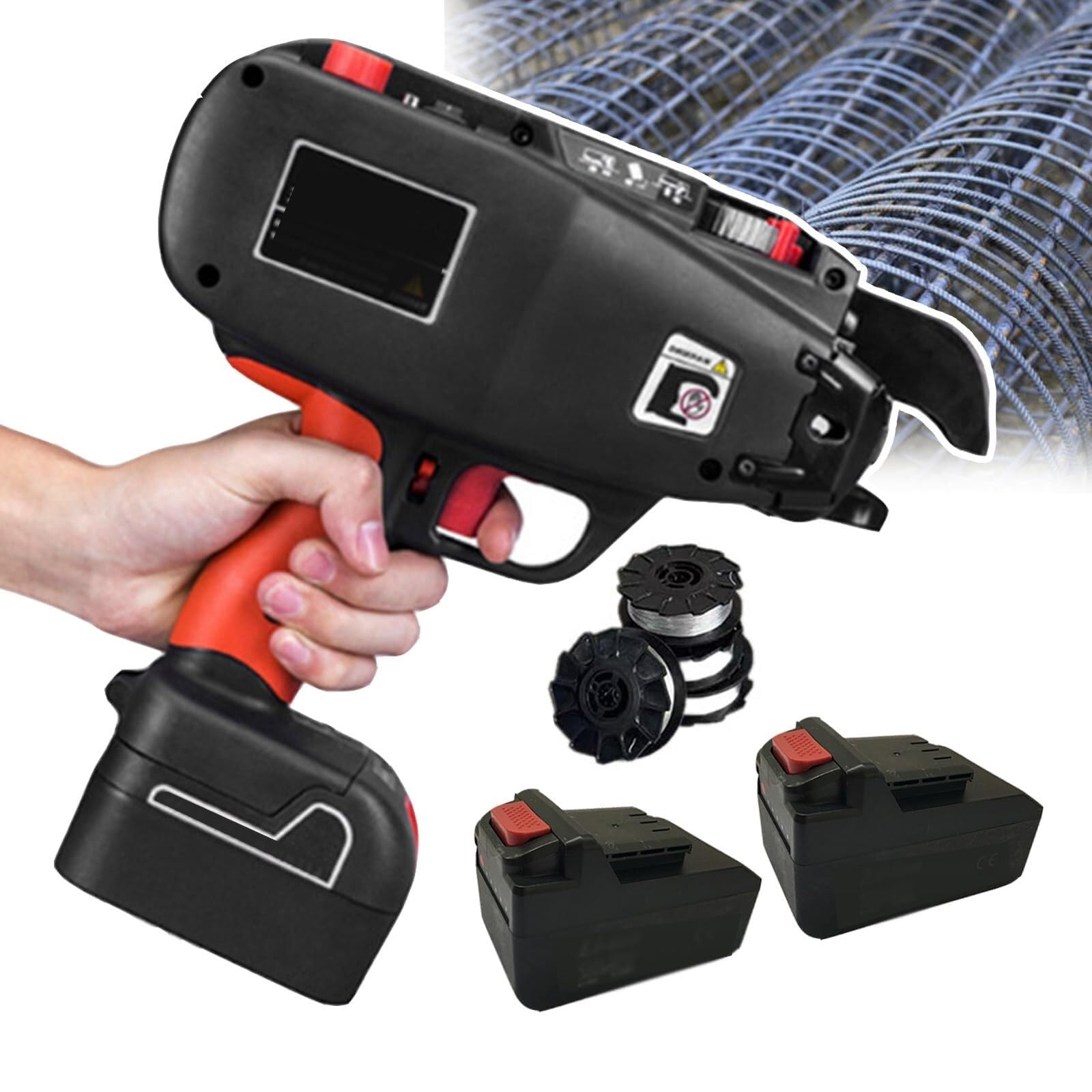 Yoiutrgdk One Color Handheld Automatic Rebar Tying, Tie Gun, Rechargeable Tier