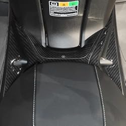 Planchas Decorativas 3D labelbike - Pegatinas 3D Decoraciones y Protecciones de Estribo Central para Moto Scooter Compatible con Yamaha Xmax 125-300 2023