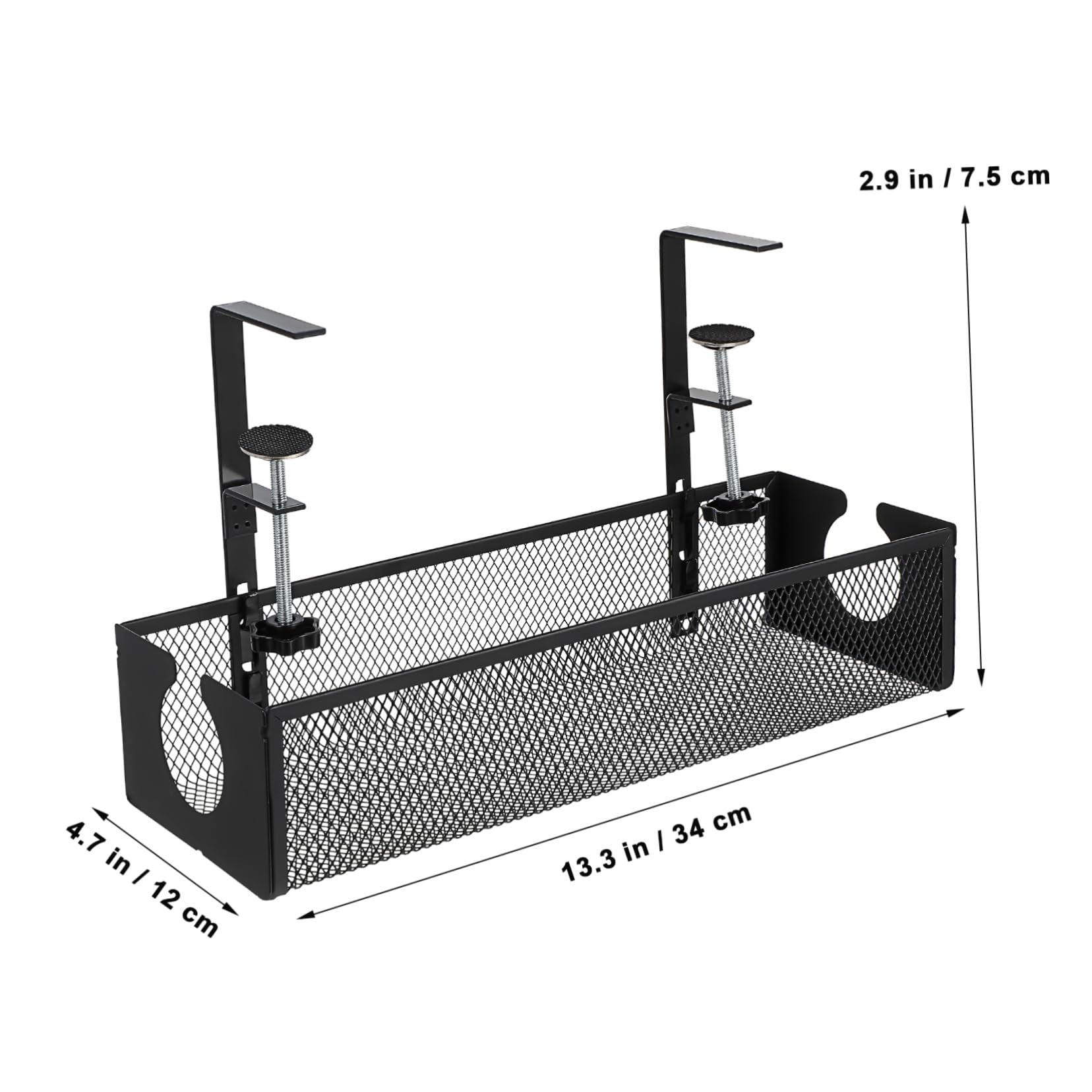 Operitacx 3 Piezas Cesta De Almacenamiento De Cables Organizador De Cables Para Escritorio Soporte De Cables Para Escritorio Bandeja De Gestión De Cables Debajo Del Escritorio Cesta De
