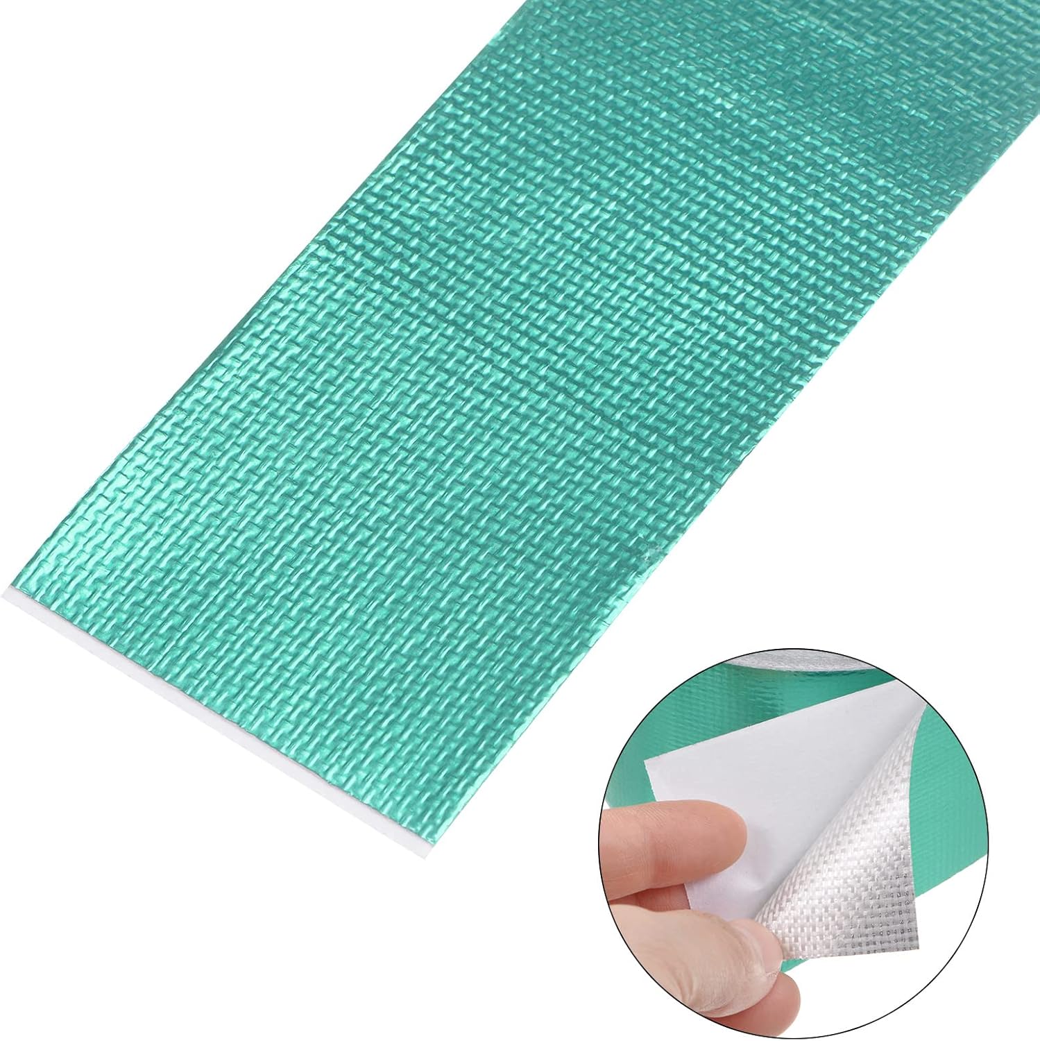 Waterproof Repair Tape for Awning, Multi-Purpose Tarpaulin 2" x14.6ft Rip Stop Patch and for Tear Greenhouse, Green