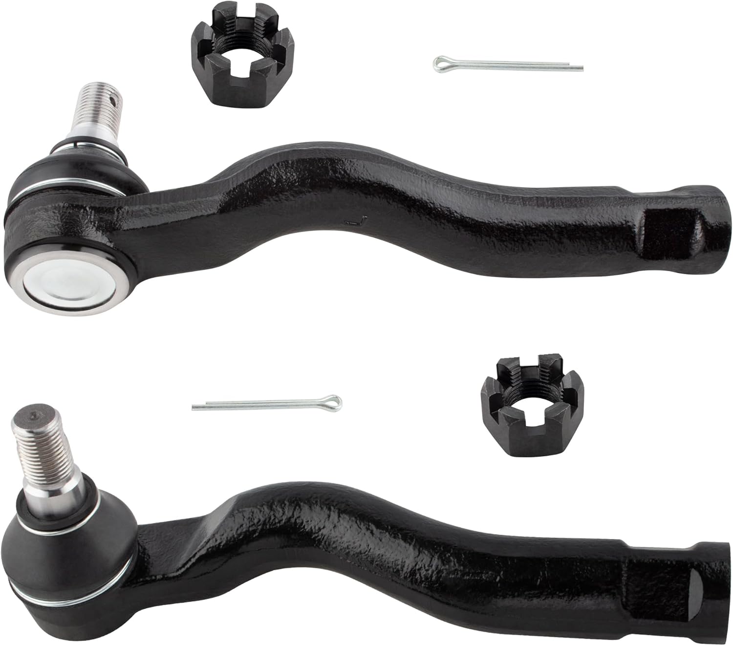 BOXI 2pcs Front Outer Tie Rod End Links Fit for Toyota Sequoia 2008-2020 / for Toyota Tundra 2007 2008 2009 2010 2011 2012 2013 2014 2015 2016 2017 2018 2019 2020 | ES800327 ES800326