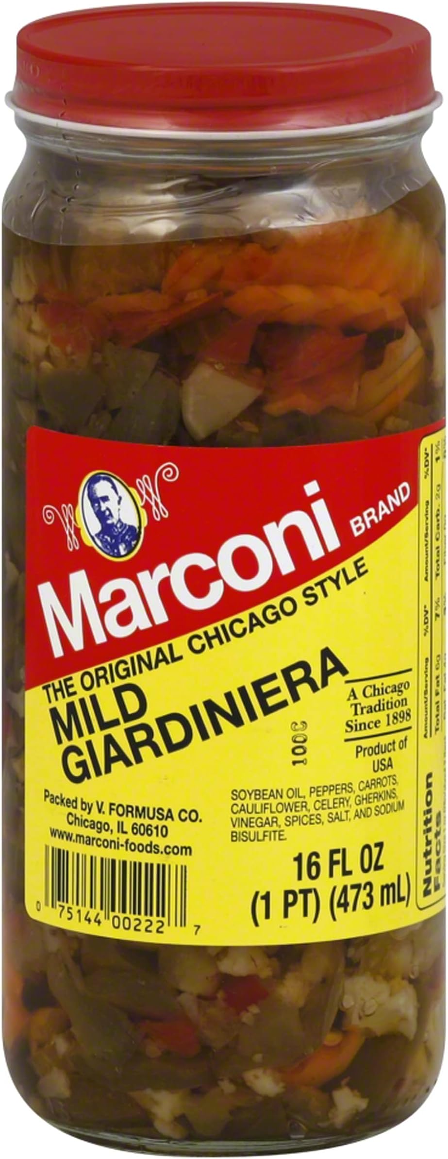 Marconi, Mild Giardiniera, 16 oz
