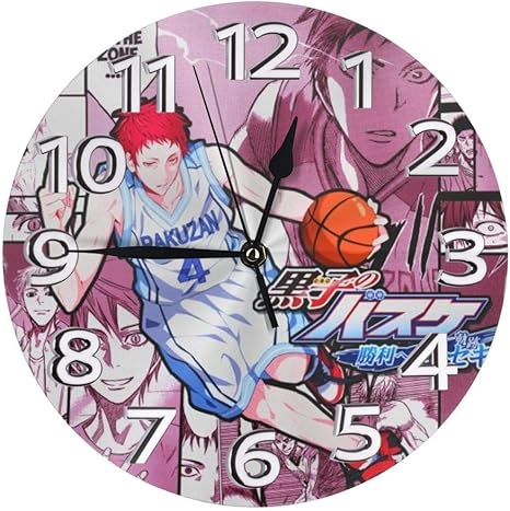 Amazon Co Jp 掛け時計 黒子のバスケ 電波時計 おしゃれ アニメ 連続秒針 静音 壁掛け時計 掛時計 インテリア 大数字 見やすい 25cm ホーム キッチン