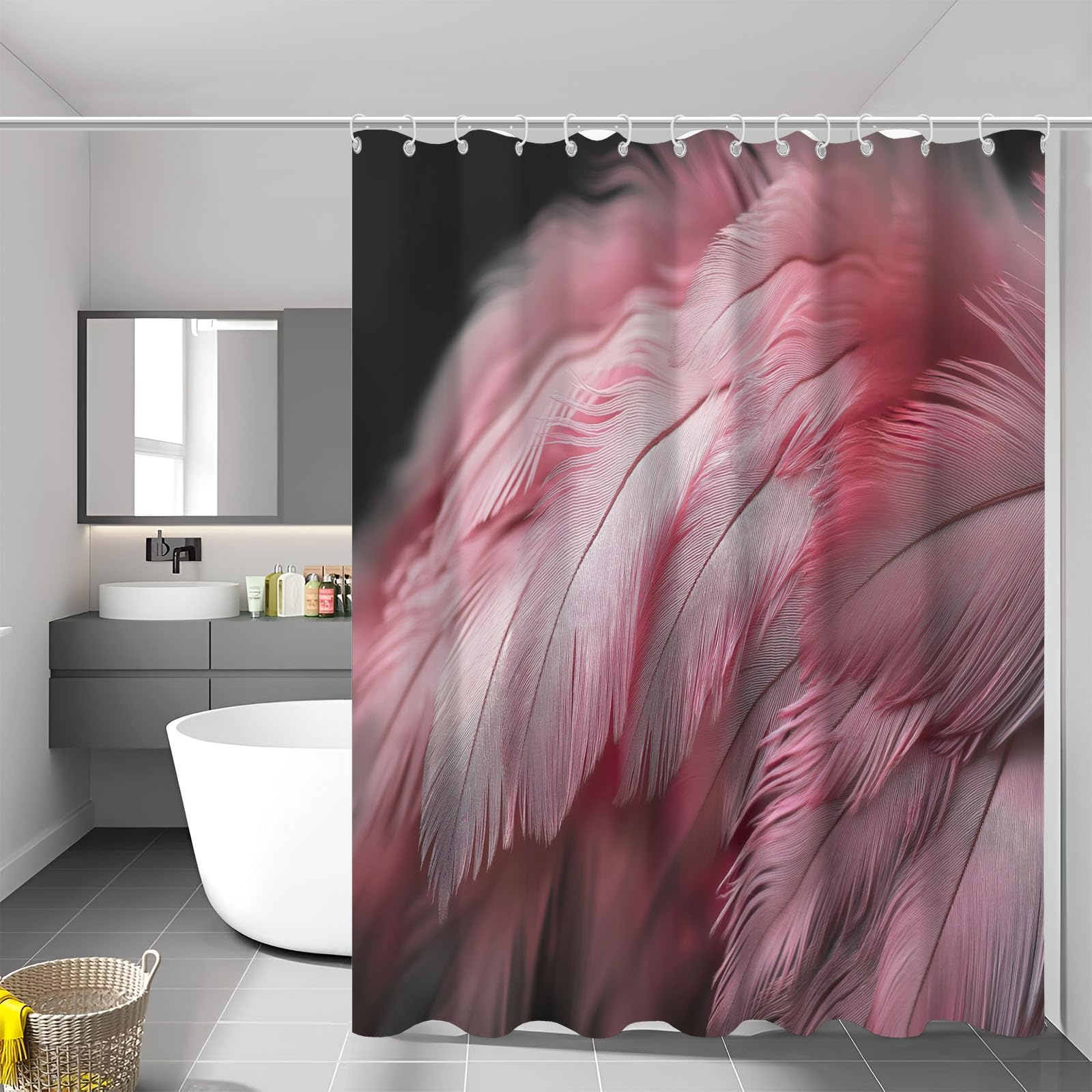 Rideau de douche moderne art pour rafraîchir le style de la baignoire