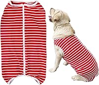 Vista 31 de Traje de recuperación para perros después de la cirugía, camisa para perro hembra y macho, ropa protectora contra heridas alternativa al collar