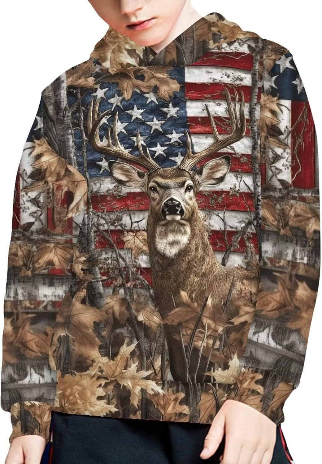 Talayituse Hoodies Sweatshirts for Boys Kids Casual Long Sleeve Pullover Hooded Jumpers Tops with Pocket for 6-16 Years