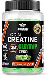 Creatina Gummy Zero Açucar | 60 unidades (30 doses) | 3g de creatina por dose | Axgard Supplements