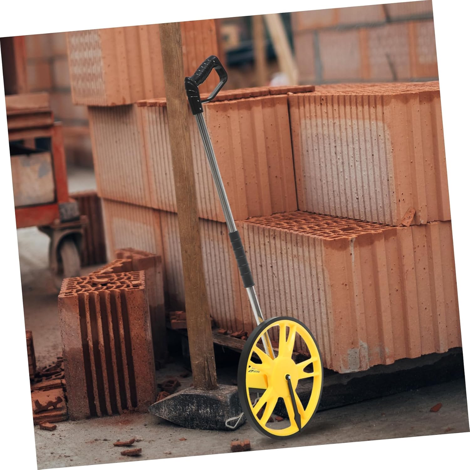 Portable Folding Measuring Wheel with Positioning Arrow Accurate Rolling Measurement Tool for Distance Measurement and Surveying Durable Design for Lasting Use