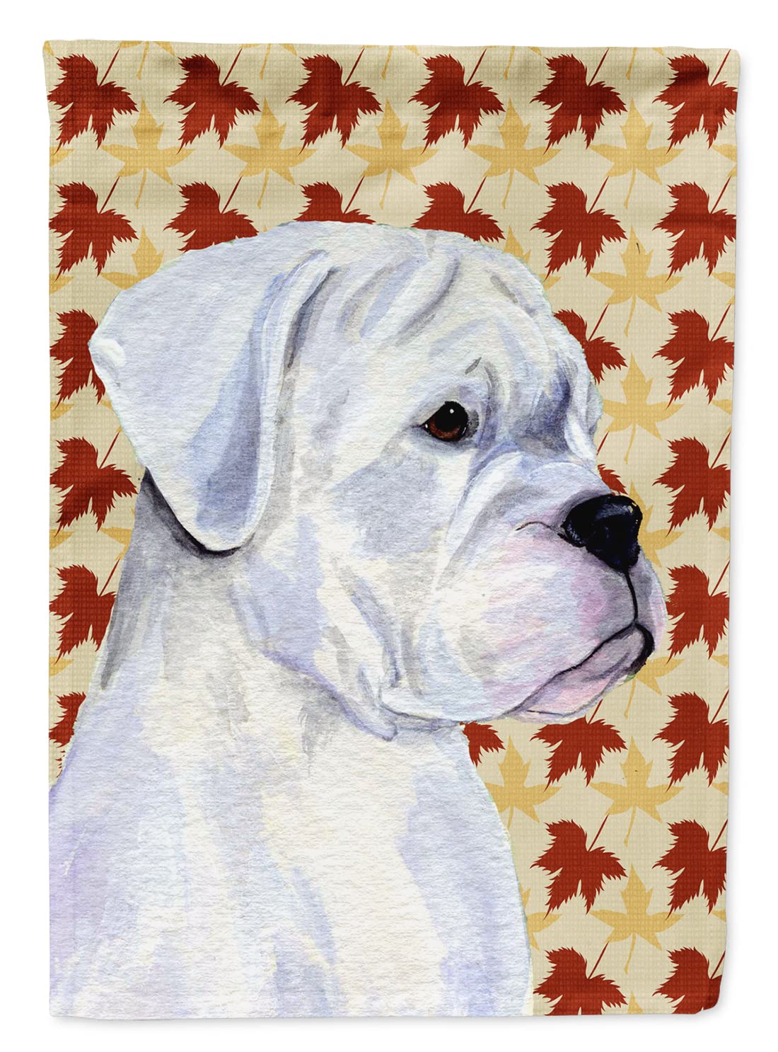 Drapeau Boxer blanc grand format en toile canevas multicolore résistante aux UV