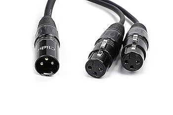 Amazon.co.jp: 【Cliche】75cm XLR×2-XLR Yケーブル マイク