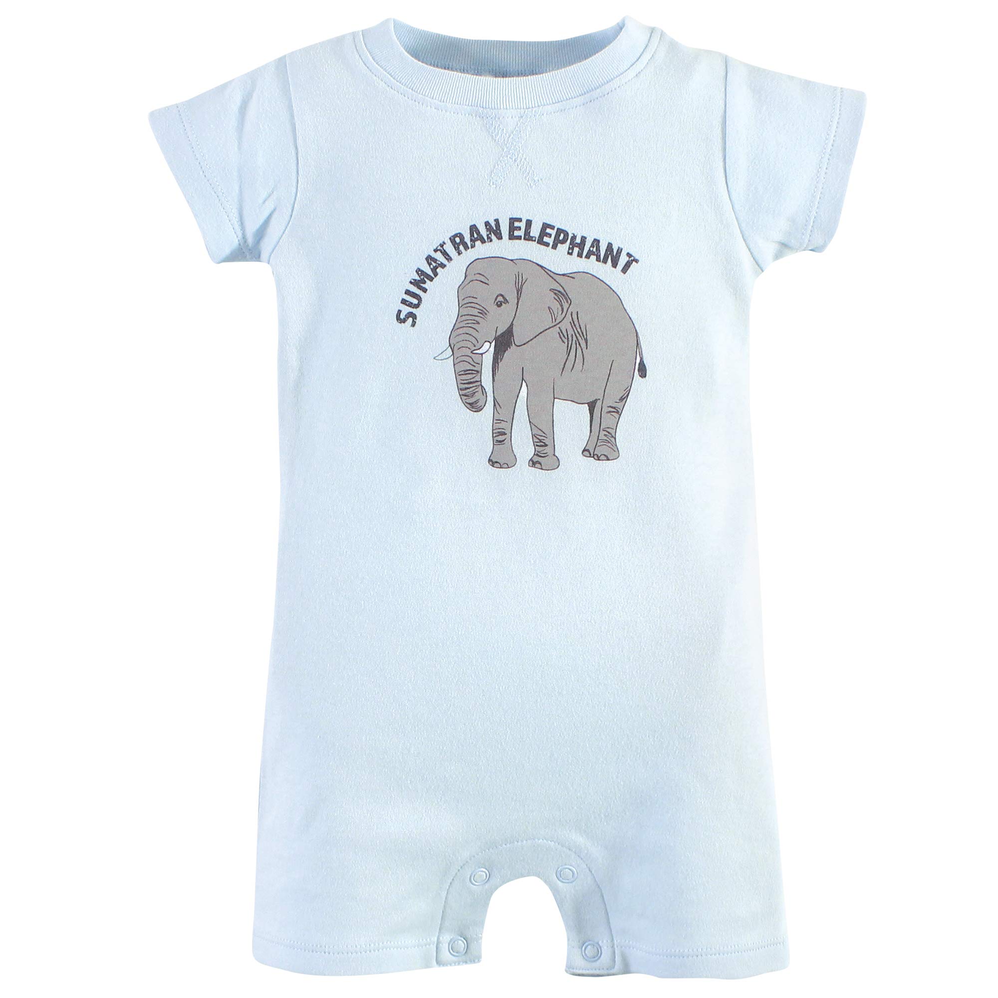 Touched by Nature Baby Organic Cotton Rompers, Endangered Polar Bear Peleles Unisex bebé