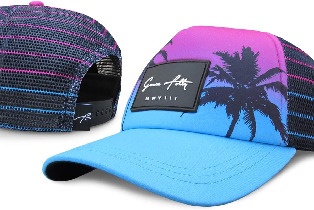 Grace Folly Foam Trucker Hat Snapback Mesh Baseball Cap for Men or Women
