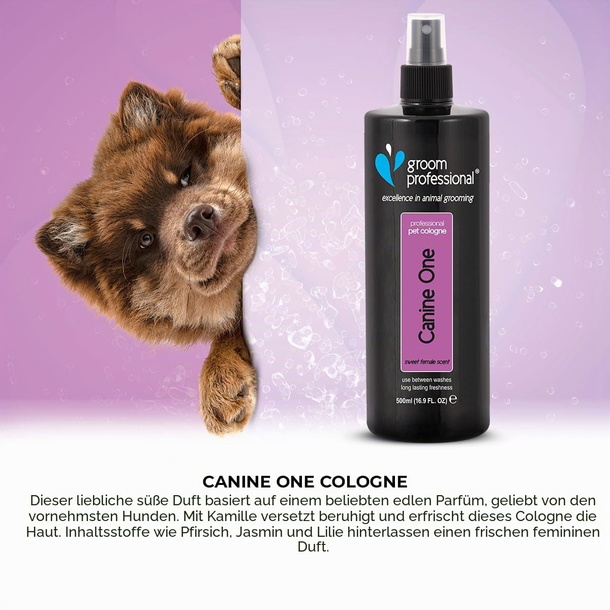 Groom Professional Hunde-One EAU de Cologne für Haustiere, 500 ml