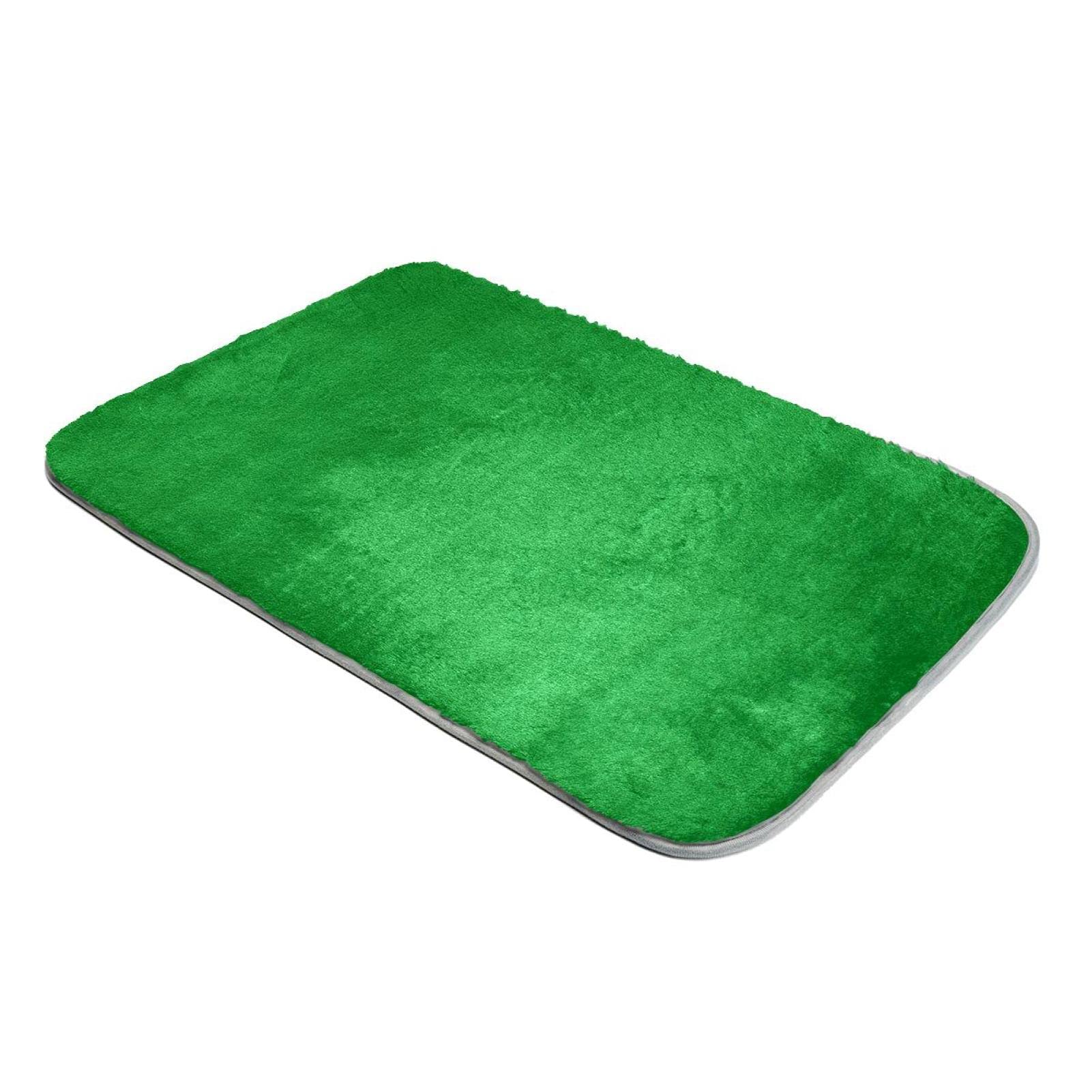 Tapis à poils longs vert émeraude grande taille fausse fourrure chambre