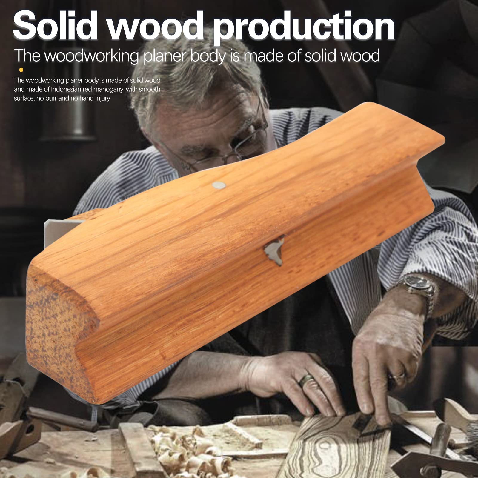 BuyWeek Cepillo de Carpintero, Cepilladora de Madera Manual Cepillo Manual de Alisado para Recortar y pulir Esquinas de Madera