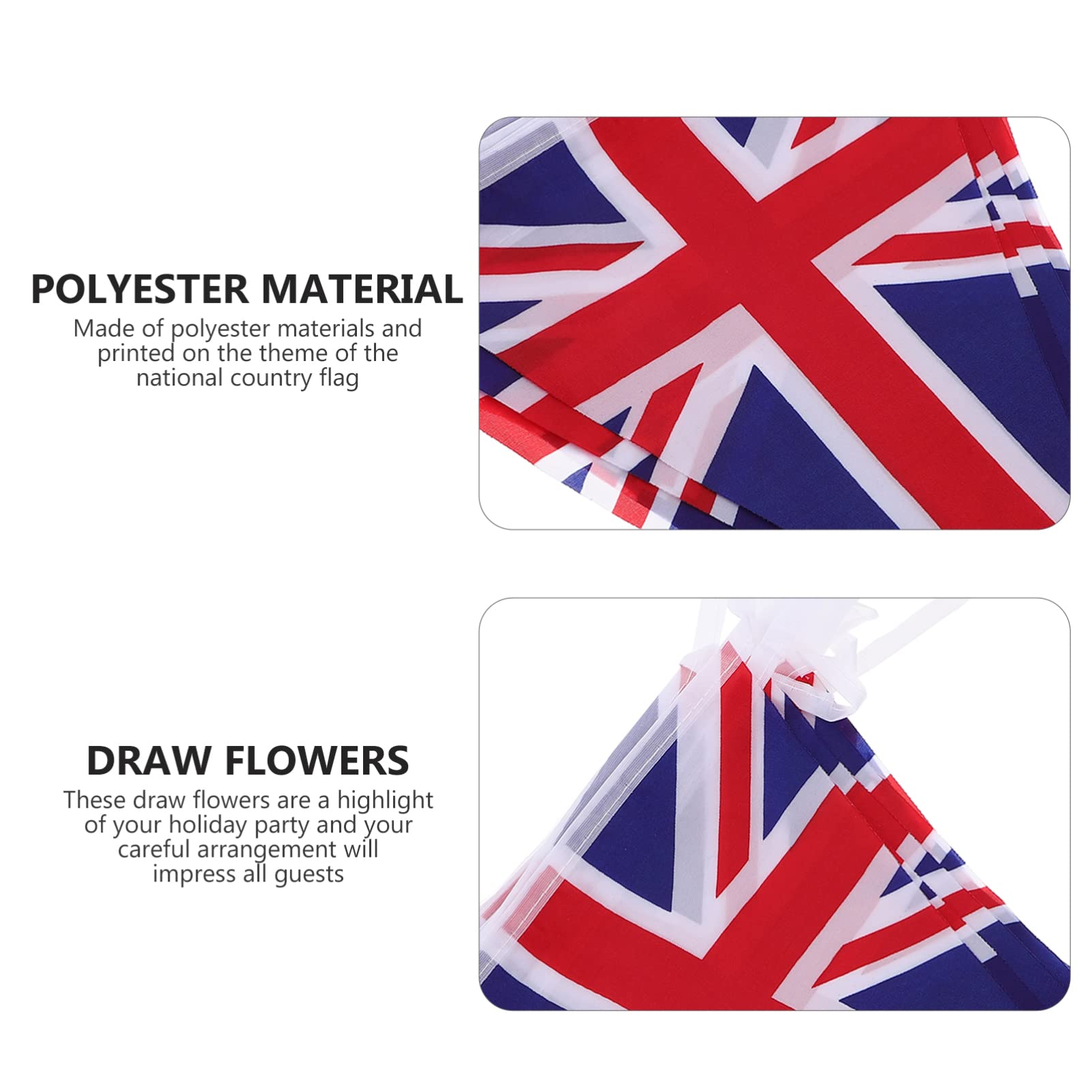 Trimming Shop Palloncini in lattice rosso, bianco e blu, 25,4 cm, 10 pezzi, Union Jack, bandiera britannica, decorazioni per feste patriottiche