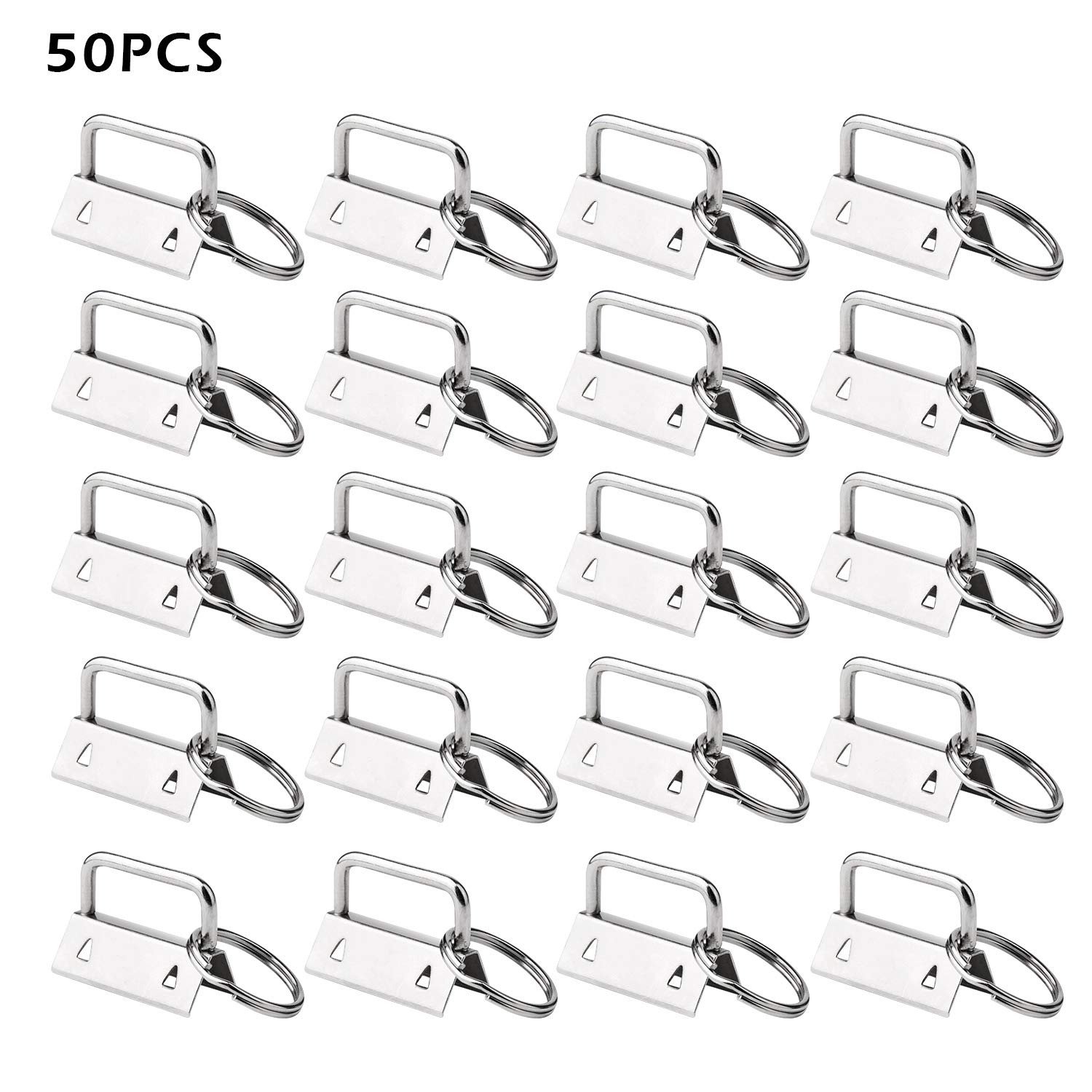 HRLORKC50 Sets Key Fob Hardware Key Fob Keychain Wristlet with Split Ring 1 Inch by - - 0.8