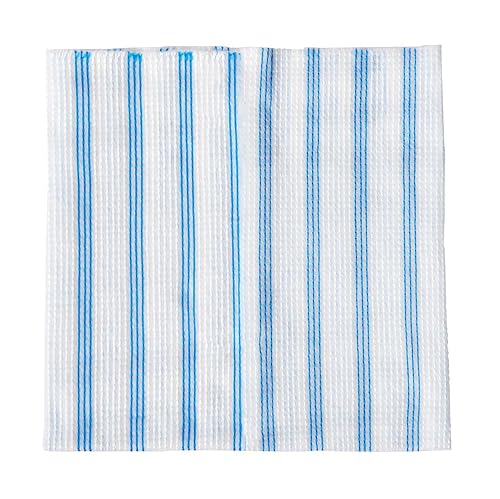 Rubbermaid Commercial Products HYGEN - Paño de microfibra desechable, 12 x 12 pulgadas, color azul, trapo multiusos de un solo uso para limpieza,