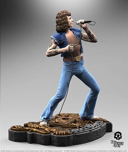 Miniatura 5 de Knucklebonz - Estatua coleccionable de edición limitada de Bon Scott (solo 3000 creados) - Icono del rock, con licencia oficial, incluye CoA