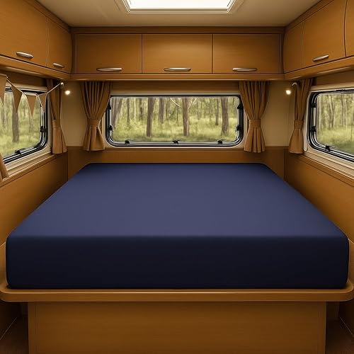 Foamma Colchón resistente al agua de 4 x 48 x 80 pulgadas, espuma firme de alta densidad, cubierta de poliéster cómoda y duradera, camión, cámper,