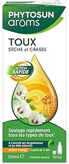 PHYTOSUN AROMS Sirop Toux Sèche & Grasse Adulte - Naturel* – Action Rapide - 120 mL