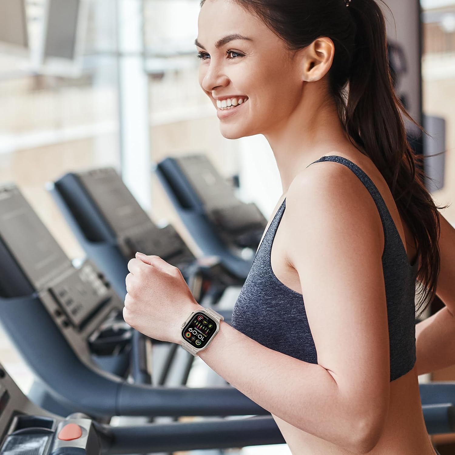 Amizee Magnetic Bands Compatible with Apple Watch Band 49/46/45/44/42/41/40/38mm Women Men, Sport Silicone Strap for iWatch Ultra 3/2/1 Series 11 10 9 8 7 6 5 4 SE3/2/1 (49/46/45/44/42, Star Pink) - Image 7