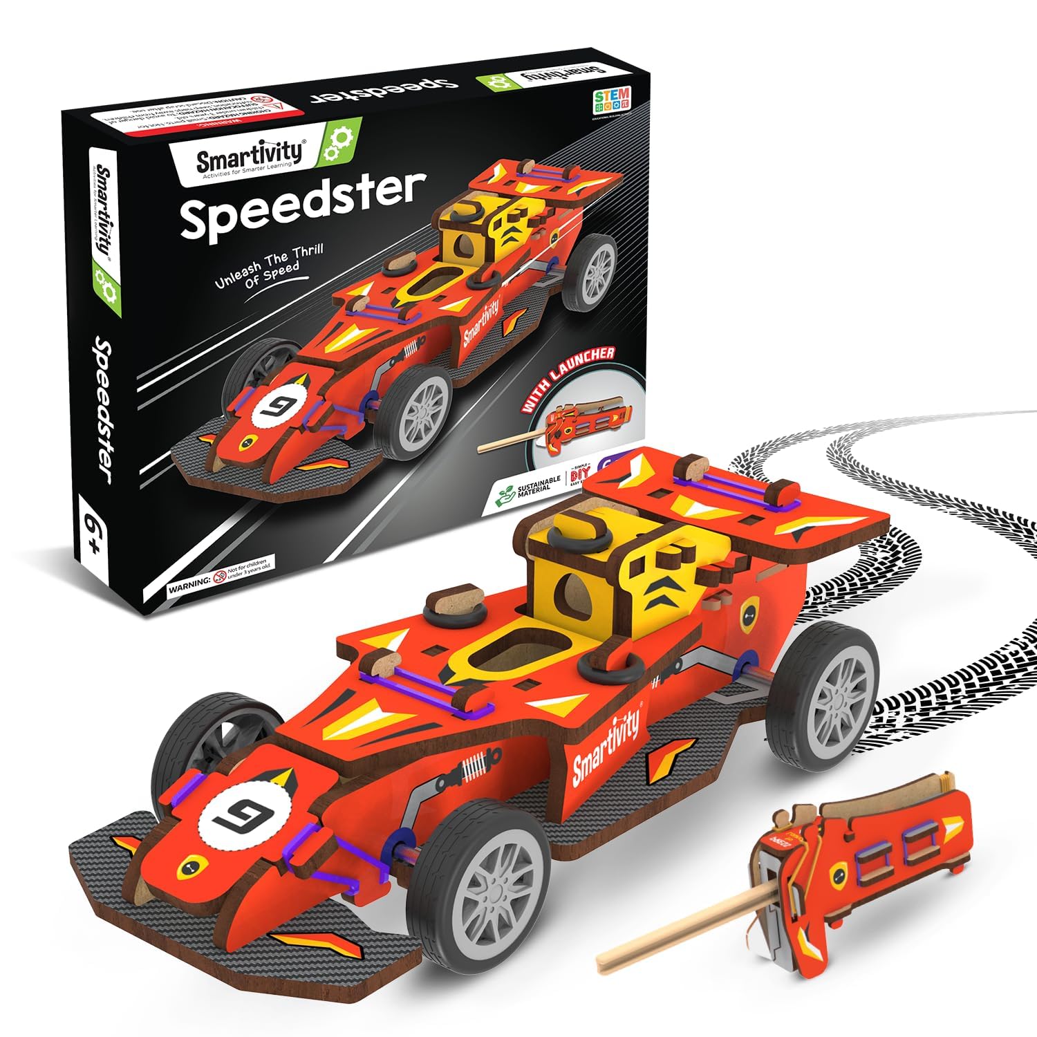 Amazon.com: Smartivity DIY Speed CAR Toy for Kids Ages 6-12