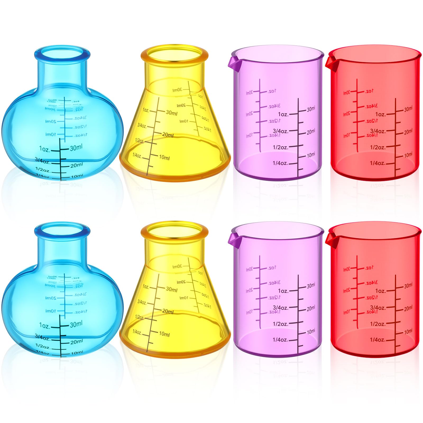 8 Pcs Science Measuring Flask Set for Kids