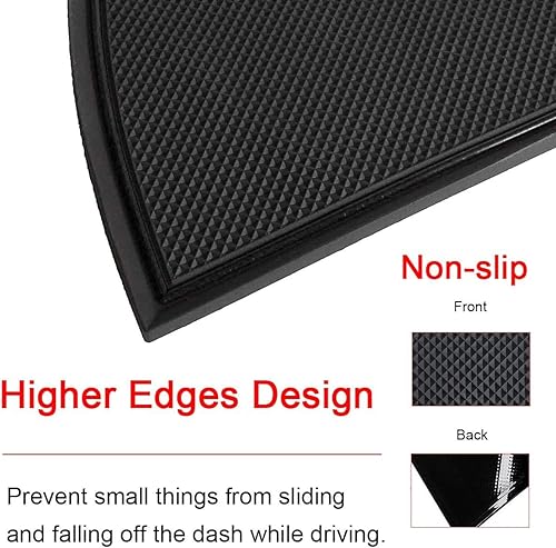 Miniatura 5 de Auovo Tapete de tablero para Ram Pickup 1500 2500 3500 2011-2018, accesorios interiores de automóvil, cubierta de almohadilla de goma suave (1