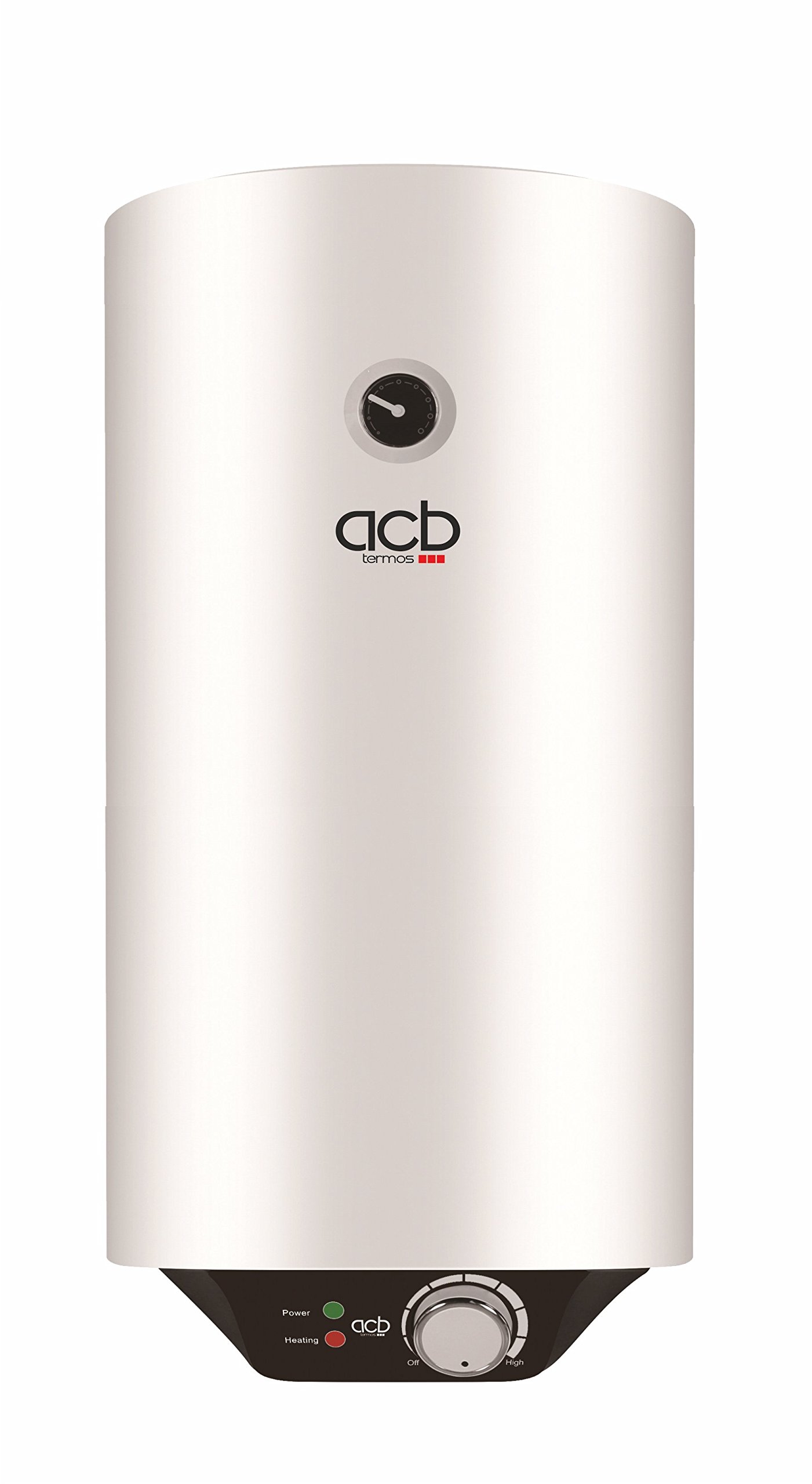 TERMO ELÉCTRICO ACB 150 L VERTICAL, CLASE ENERGÉTICA "B", CON TERMÓMETRO Y REGULADOR DE TEMPERATURA