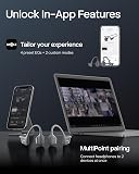 SHOKZ OpenRun Pro 2 Mini Bone Conduction Sports Headphones, Open-Ear Wireless Earphones with Bluetooth 5.3, Noise Cancelling Mics, IP55 Waterproof, 12h Playtime for Running, USB-C Quick Charge, Black - 9
