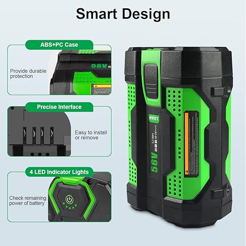 Miniatura 8 de Batería de repuesto de 56 V 3.0Ah para EGO BA2800 BA1400 BA4200, batería de iones de litio de 56 voltios 3000 mAh compatible con todas las potencias