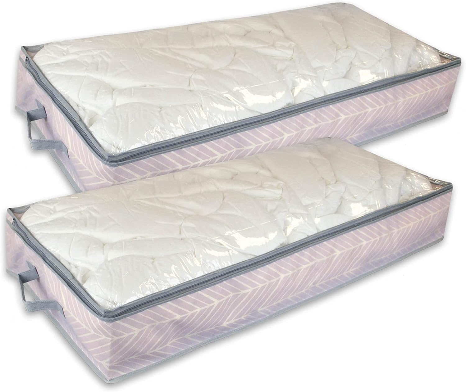 Dii Home Organization Soft Storage Nonwoven Closet Or Under-The-Bed Zipper Bag Set Of 2, Chest Size