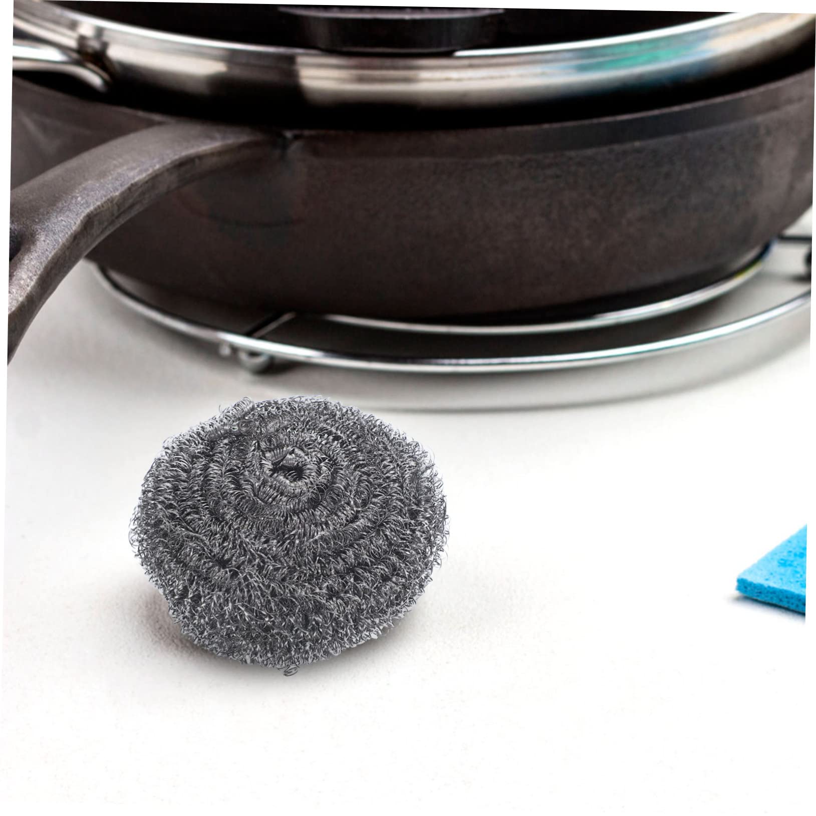 Cabilock Estropajos Inoxidable para Limpieza De Ollas Y Sartenes Fregadores De Cocina Efectivos para Grasa Y Suciedad Accesorios Esenciales De Cocina 6 Piezas X 4