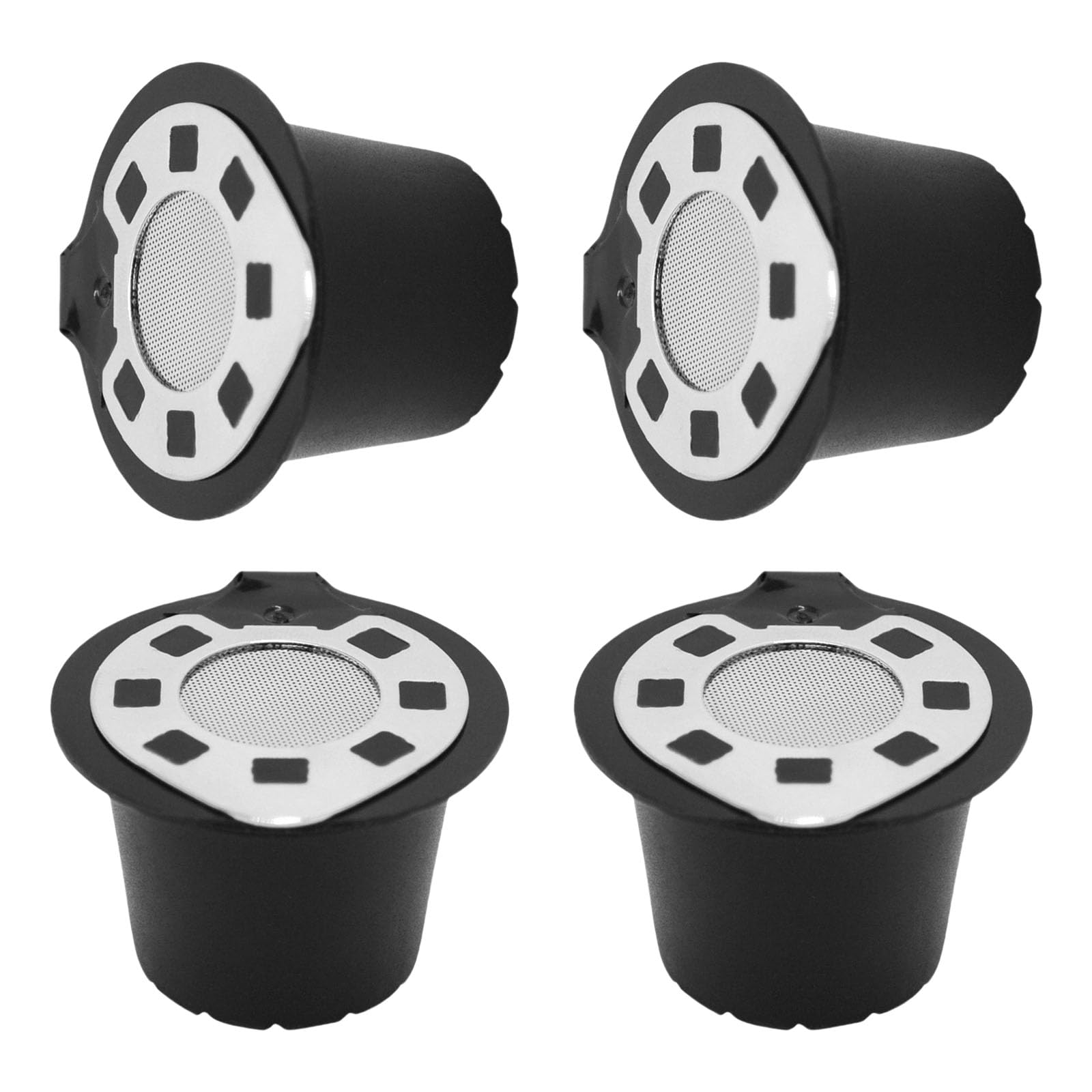APGLSXY 4pcs Coffee Pods with Stainless Steel Lid Coffee Machine Brewing Tool Practical Espresso Maker Accessories Brewing Tool