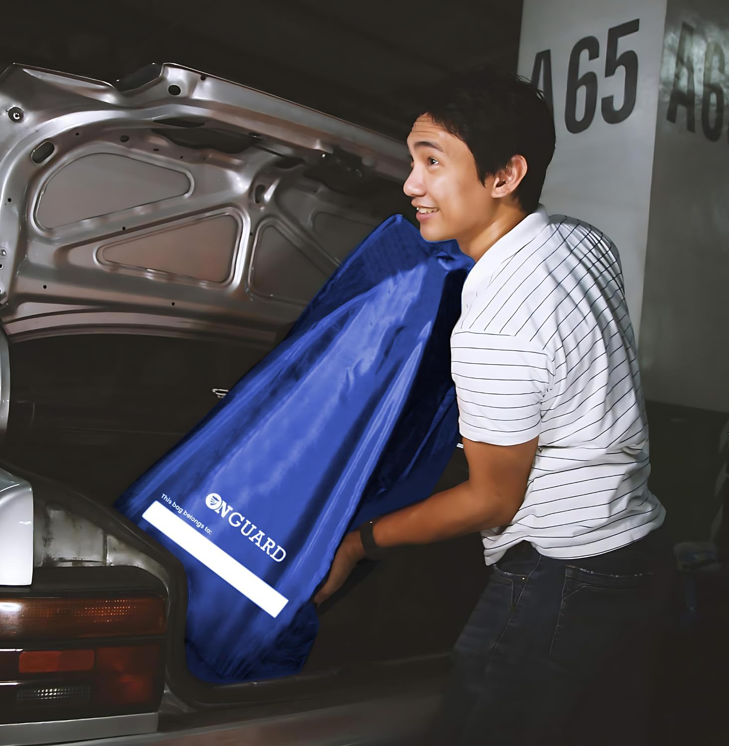 ONGUARD Waterproof Single and Double Stroller Bag for Airplane - Travel Stroller Cover for Air Travel and Storage - Gate Check Bag Backpack- Baby Airplane Essentials - Blue image 2 of 8 B082KD6CTX