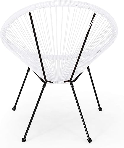 Vista 15 de GDFStudio Noble House Anson - Silla de tela hamaca para exteriores en verde azulado y negro (juego de 2)