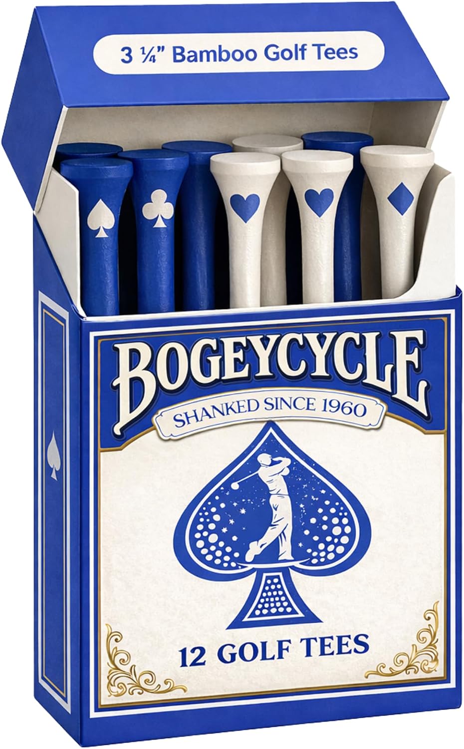 Funny Golf Tees | Golf Accessories for Men | Top Golf Gifts for Men & Unique Golf Gifts for Golfers | Premium Golf Stuff & Golf Bag Accessories | Wooden Bamboo Tees