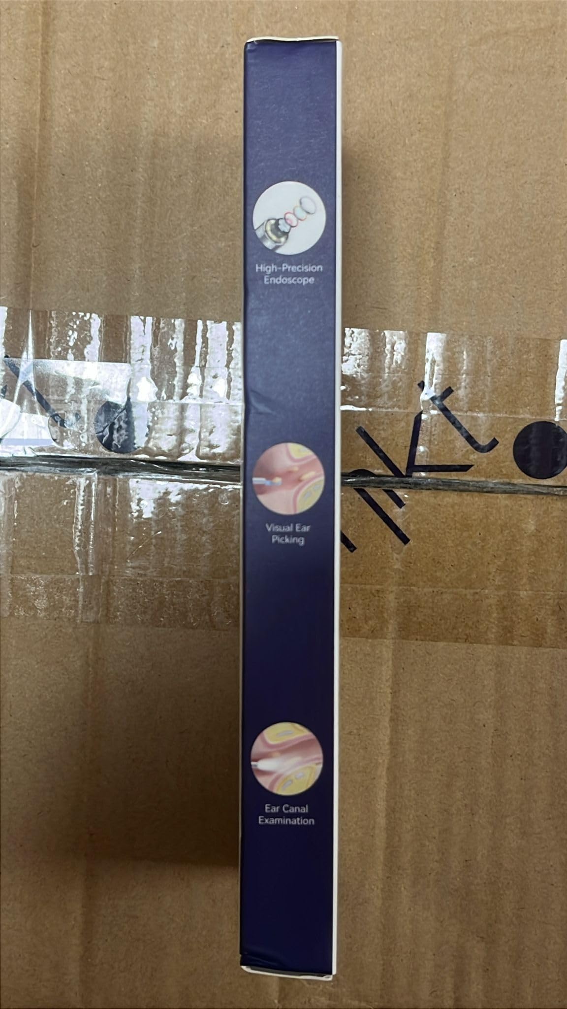 Kit de Eliminación de cera con 6 cucharas para oídos. Set de 7 piezas con cámara y luz. Herramienta para eliminar la cera. 6 accesorios de estuche de silicona. Limpieza de oídos segura