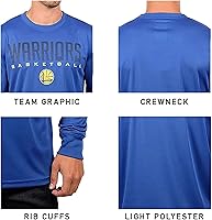 Vista 4 de Ultra Game Men's NBA Official Super Soft Game Day Long Sleeve T-Shirt Color del