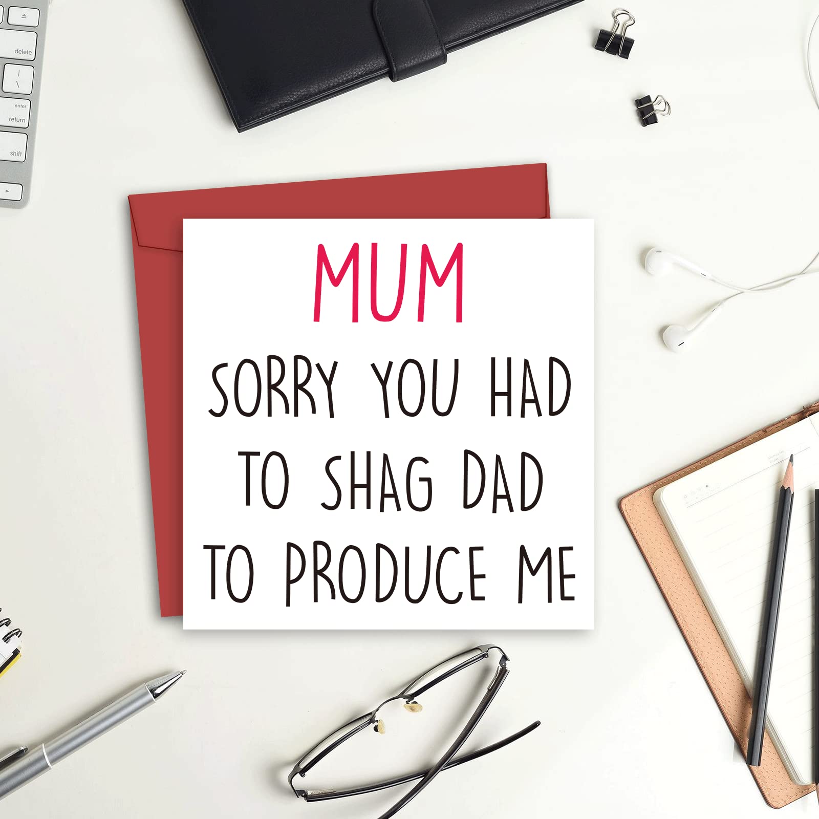 BFTETYU Carte D'anniversaire Humoristique Pour Maman De La Part De Sa Fille, De Son Fils, De La Fête Des Mères Pour Maman, Carte De Vœux D'anniversaire Humoristique Pour Maman Avec Enveloppes