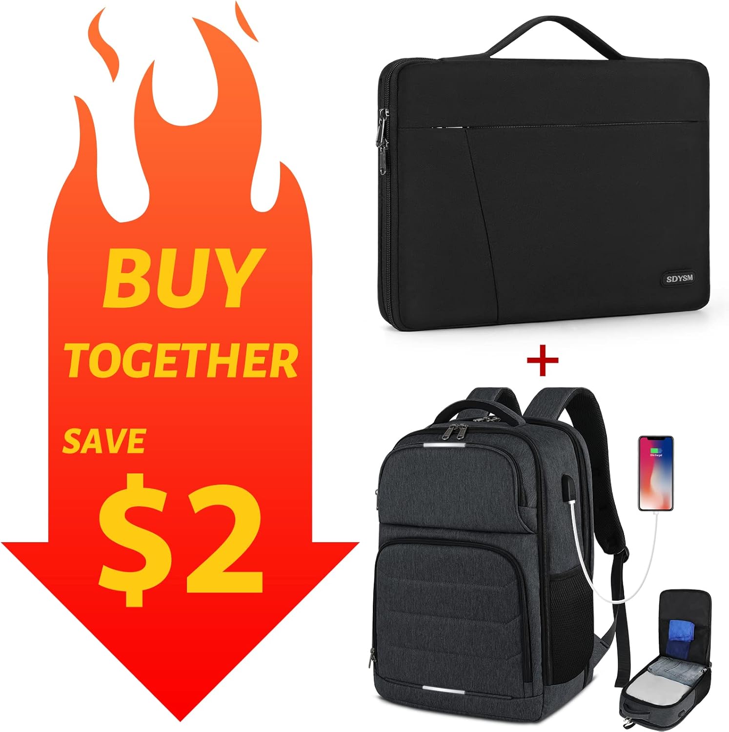 Laptop Backpack 17.3 Inch TSA Friendly Travel Backpack for