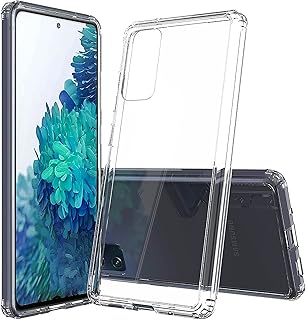 LAYJOY Samsung Galaxy S20 FE Case, Silicone Soft TPU Bumper and Transparent Hard PC Case [Shockproof] [Anti-Scratch] Slim Lightweight Cover/Coque for Samsung S20 FE 5G/4G(6.5 Inches) -Clear